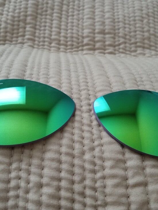 RAY-BAN original replacement lenses cockpit aviators mirrored green ~ never used main image 5